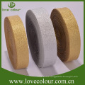 Factory Wholesale Custom Made Elastic Gold Ribbon